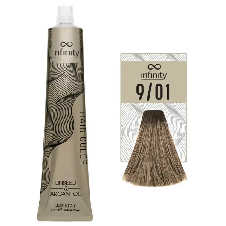 Prirodne hladne nijanse - farba za kosu 100 ml — Hladna izrazito svetloplava 9/01 — slika 1