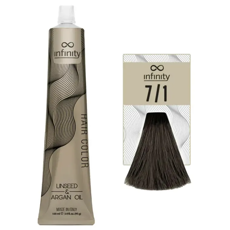 Pepeljaste nijanse - farba za kosu 100 ml — Pepeljasta plava 7/1 — slika 1
