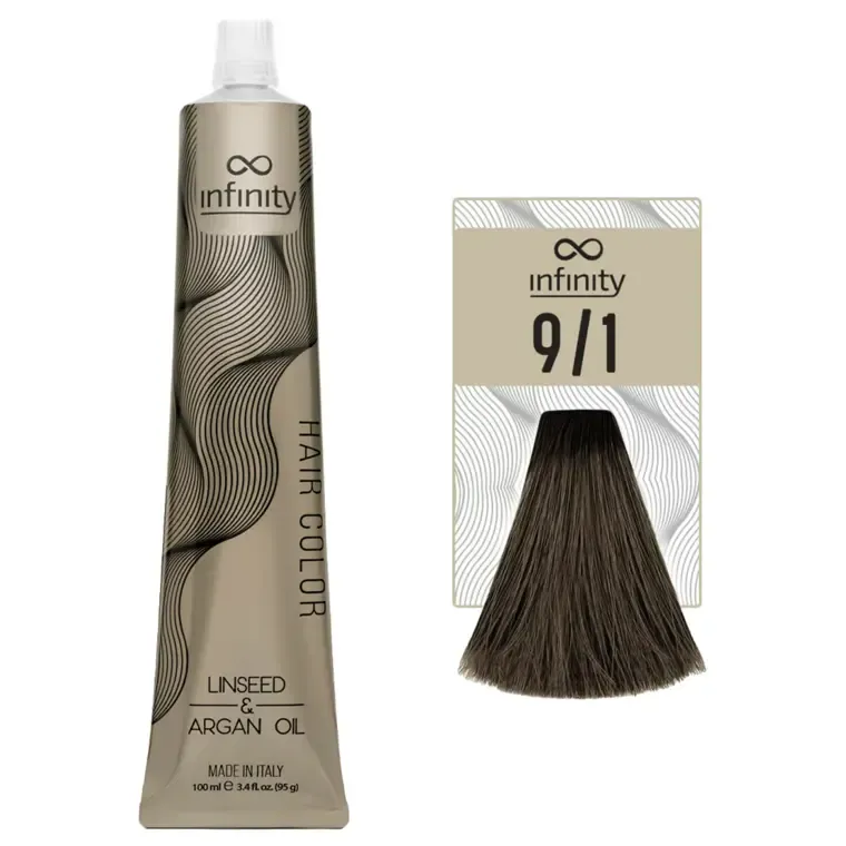 Pepeljaste nijanse - farba za kosu 100 ml — Pepeljasta svetloplava 9/1 — slika 1