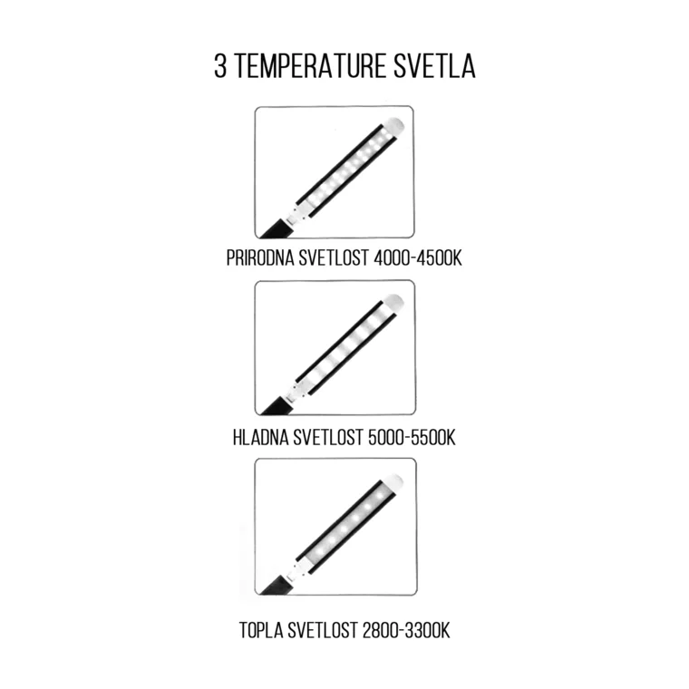 LED stona lampa ASN-TL9B crna 12W — slika 4