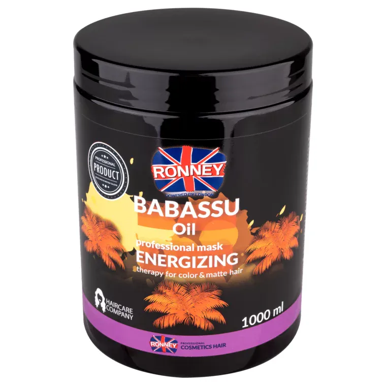 Maska za farbanu i kosu bez sjaja - Babassu Oil Energising — 1000 ml — slika 1