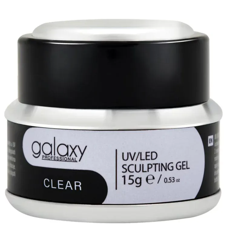 Gradivni gel za nadogradnju noktiju - UV/LED Clear — 15 g — slika 1