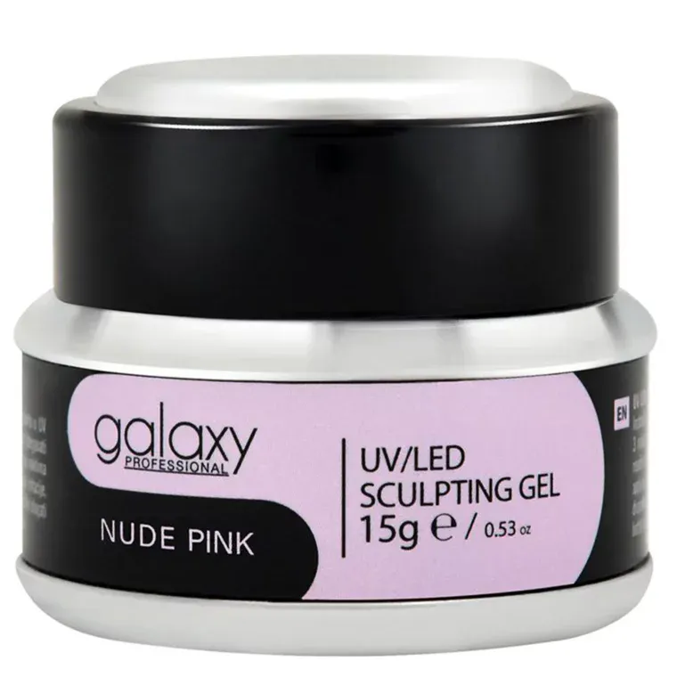 Gradivni kamuflažni gel za nadogradnju noktiju - UV/LED Nude Pink — 15 g — slika 1