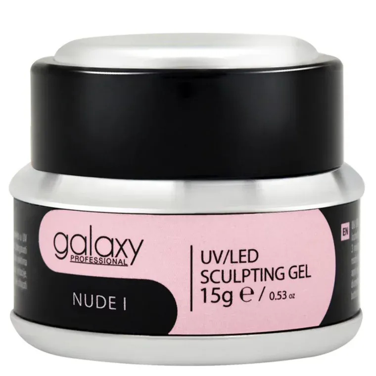 Gradivni kamuflažni gel za nadogradnju noktiju - UV/LED Nude I — 15 g — slika 1