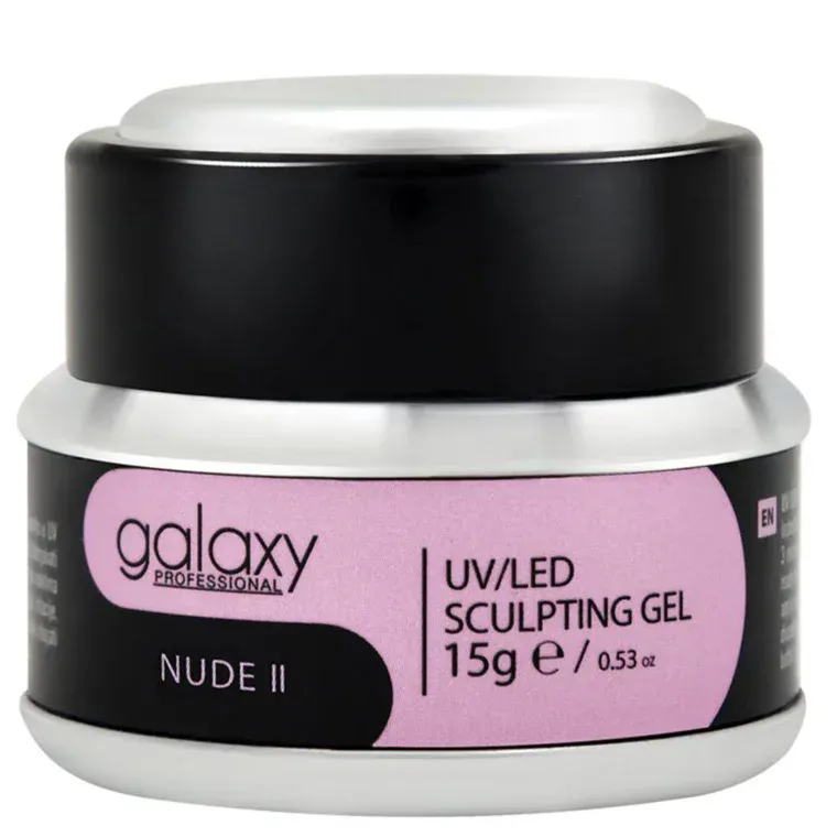 Gradivni kamuflažni gel za nadogradnju noktiju - UV/LED Nude II — 15 g — slika 1