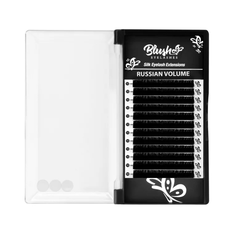 Svilene trepavice za ruski volumen - D kriva 10 mm — slika 3