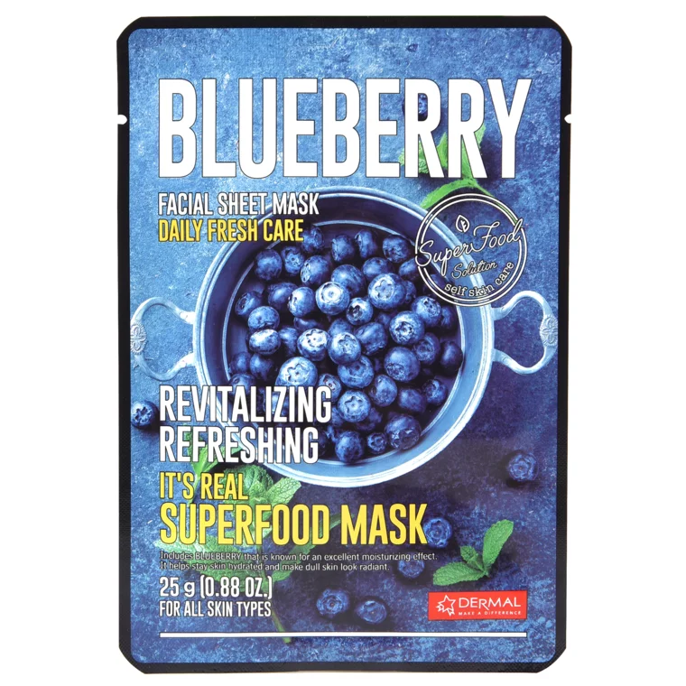Sheet maska za lice - Superfood borovnica
