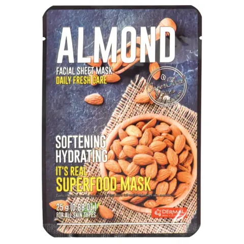 Sheet maska za lice DERMAL Superfood badem