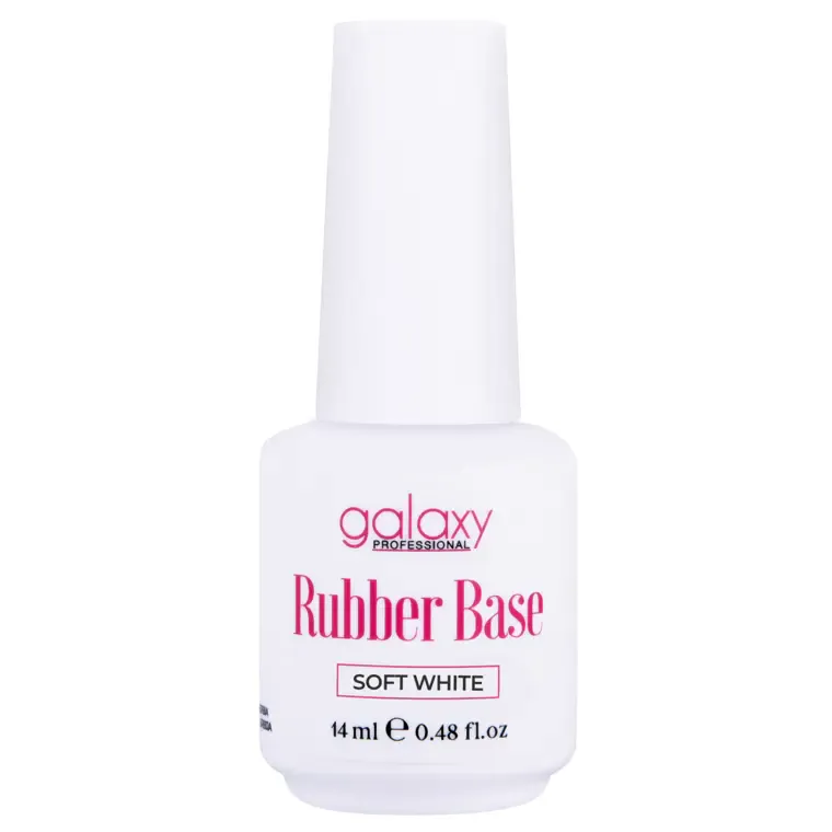 Rubber baza za nokte UV/LED 14 ml — Soft White — slika 1