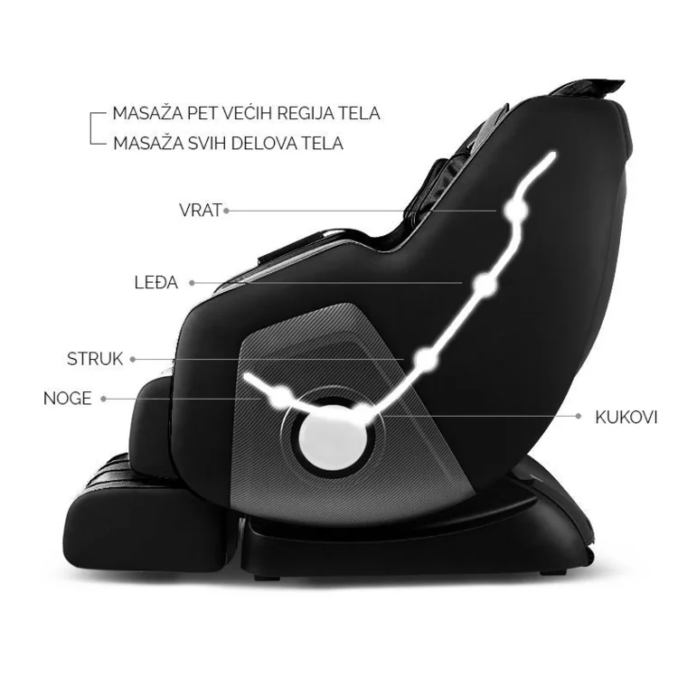 Masažna fotelja 8100A crna — slika 5
