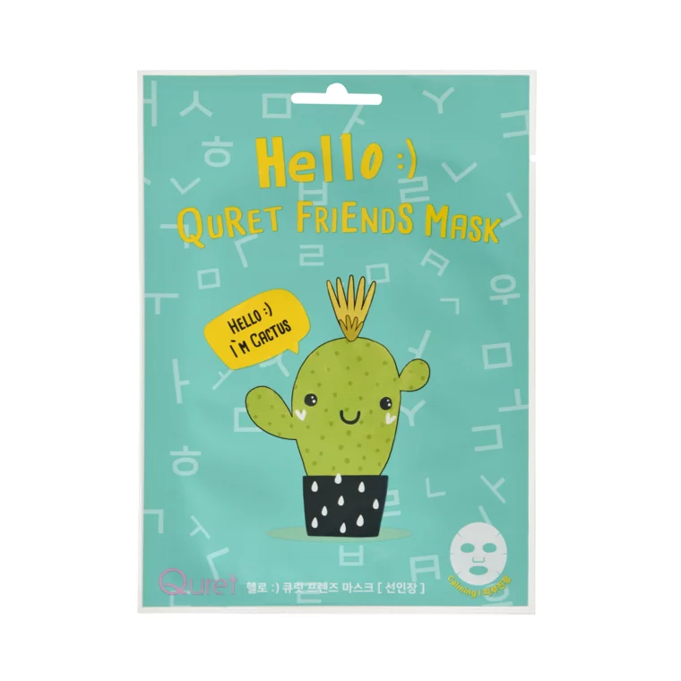 Sheet maska za lice QURET Friends kaktus — slika 1