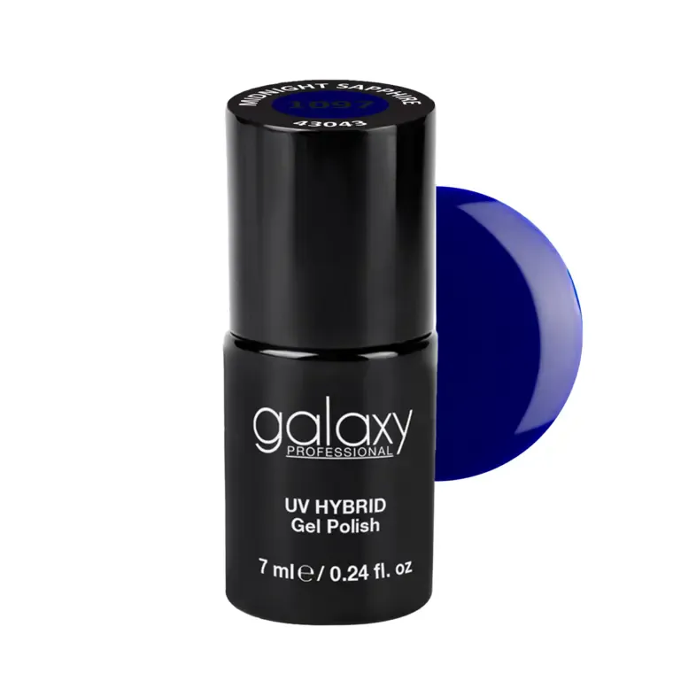 DEEP BLUES - trajni lak za nokte UV/LED Hybrid 7 ml — Midnight Sapphire S1097 — slika 1