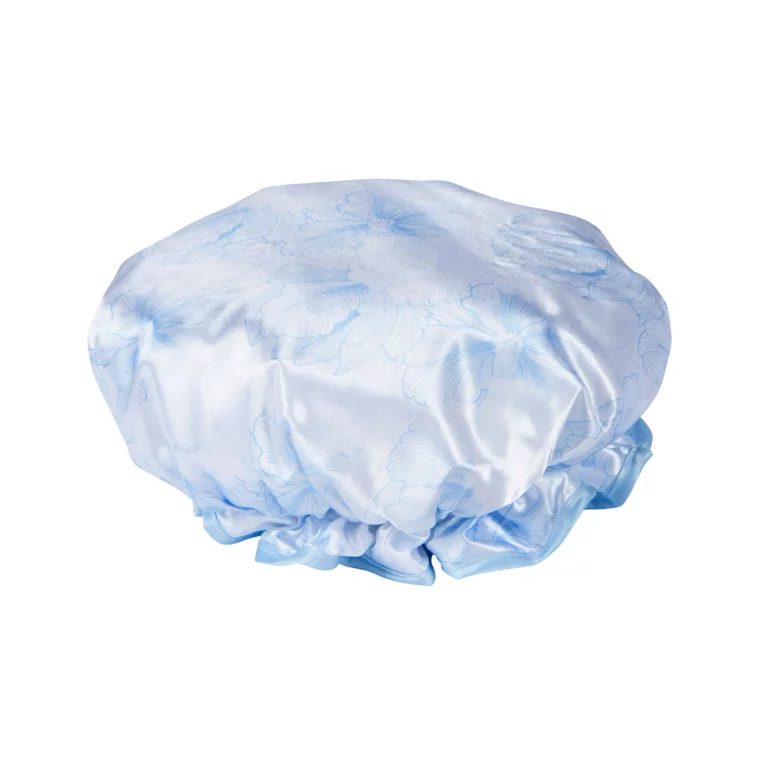 Set kapa za tuširanje i turban Blue Flower — slika 3