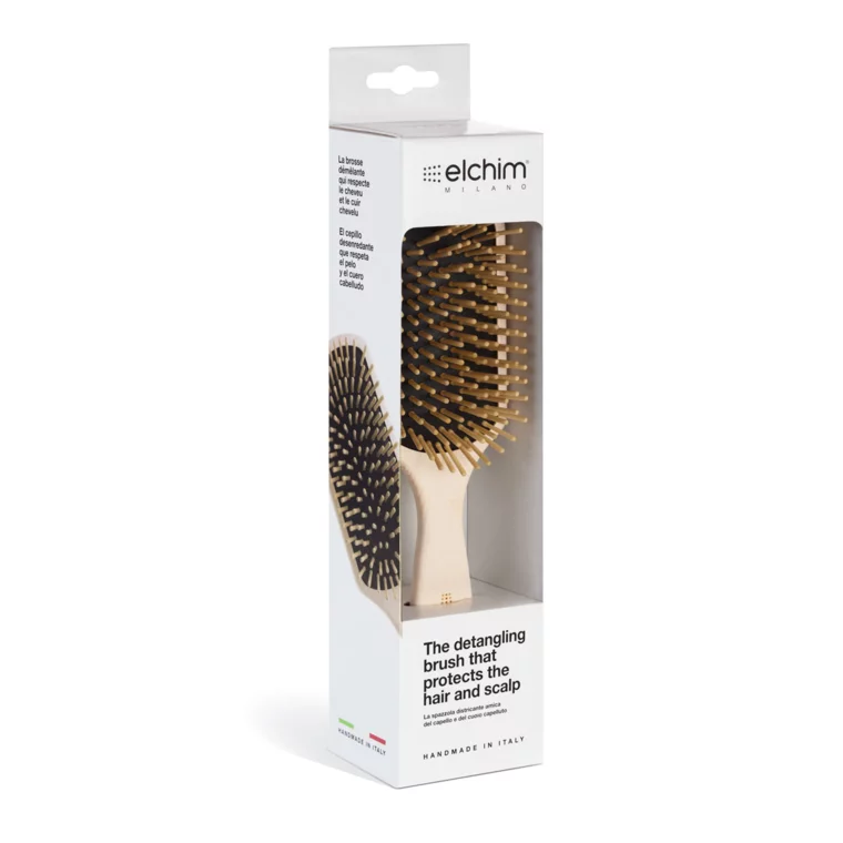 Četka za raščešljavanje kose sa drvenim iglicama - Wooden Paddle — slika 5