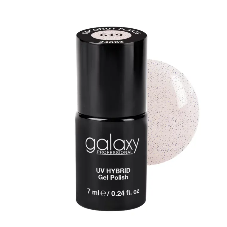 MACARONS - trajni lak za nokte UV/LED Hybrid 7 ml — Coconut Flakes S619 — slika 1
