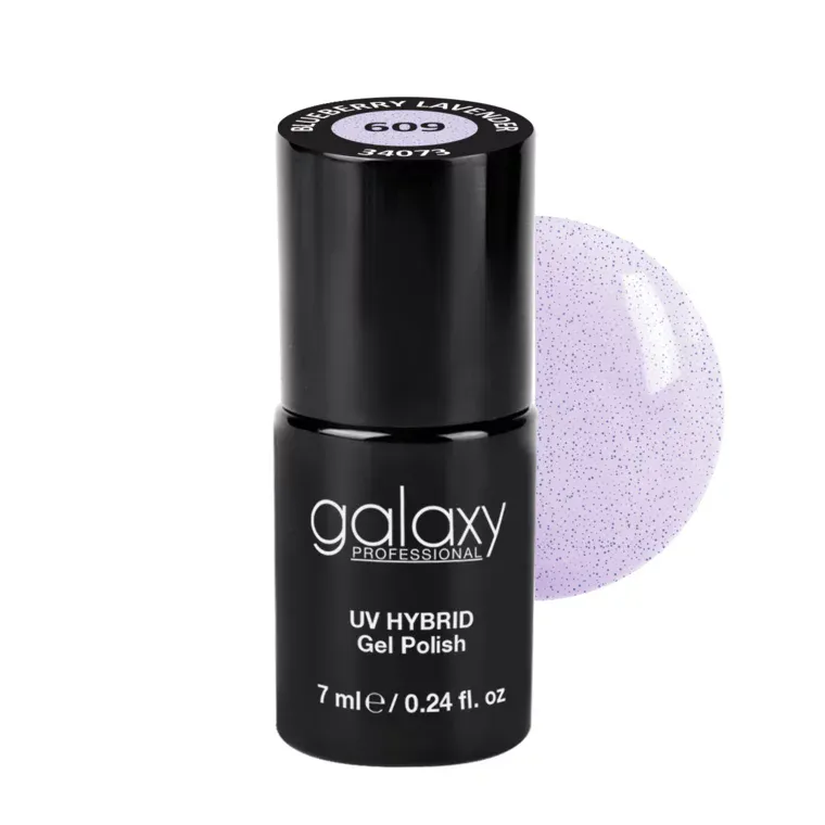 MACARONS - trajni lak za nokte UV/LED Hybrid 7 ml — Blueberry Lavender S609 — slika 1