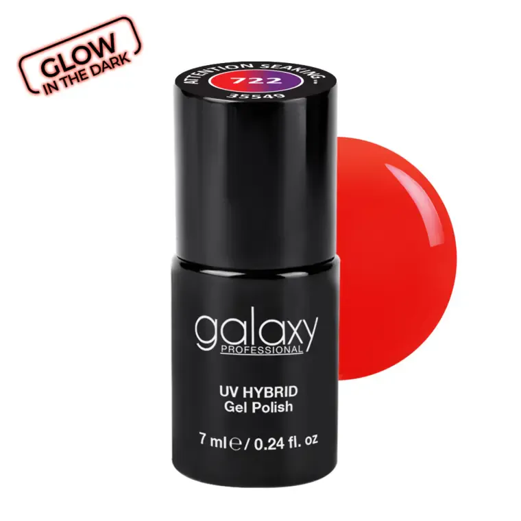 GLOW IN THE DARK - trajni lak za nokte UV/LED Hybrid 7 ml — Attention Seaking S722 — slika 1