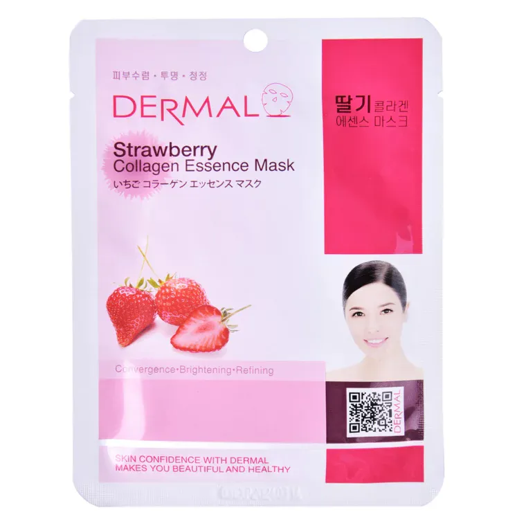 Sheet maska za lice - Collagen Essence jagoda — slika 1