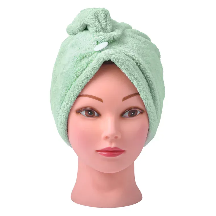 Turban za kosu - mikrofiber — Mint — slika 1