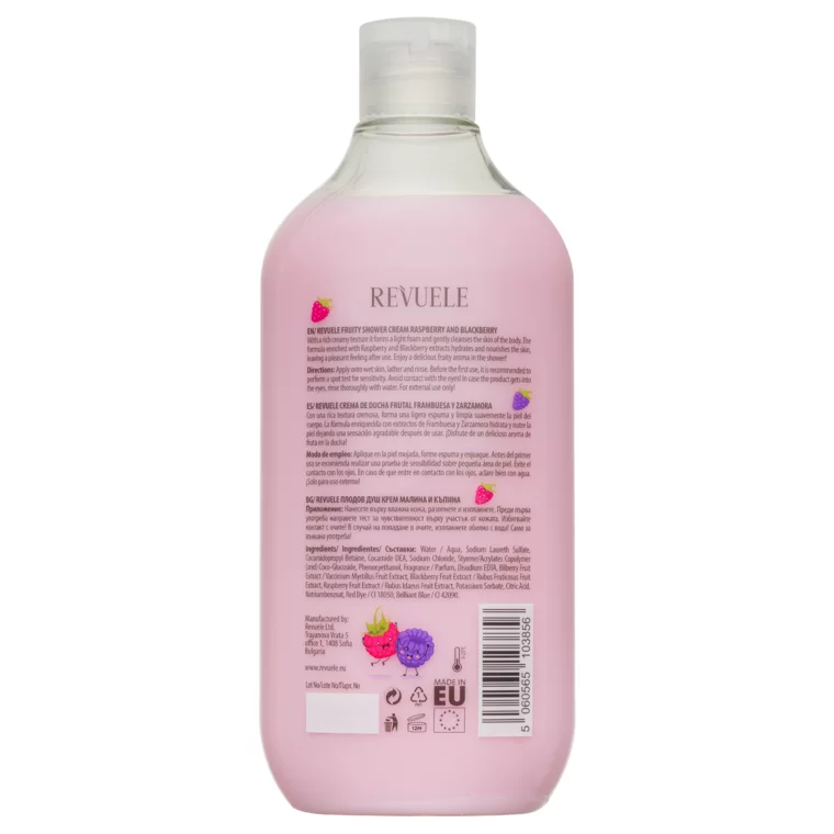 Gel za tuširanje - Fruity malina i kupina 500 ml — slika 2