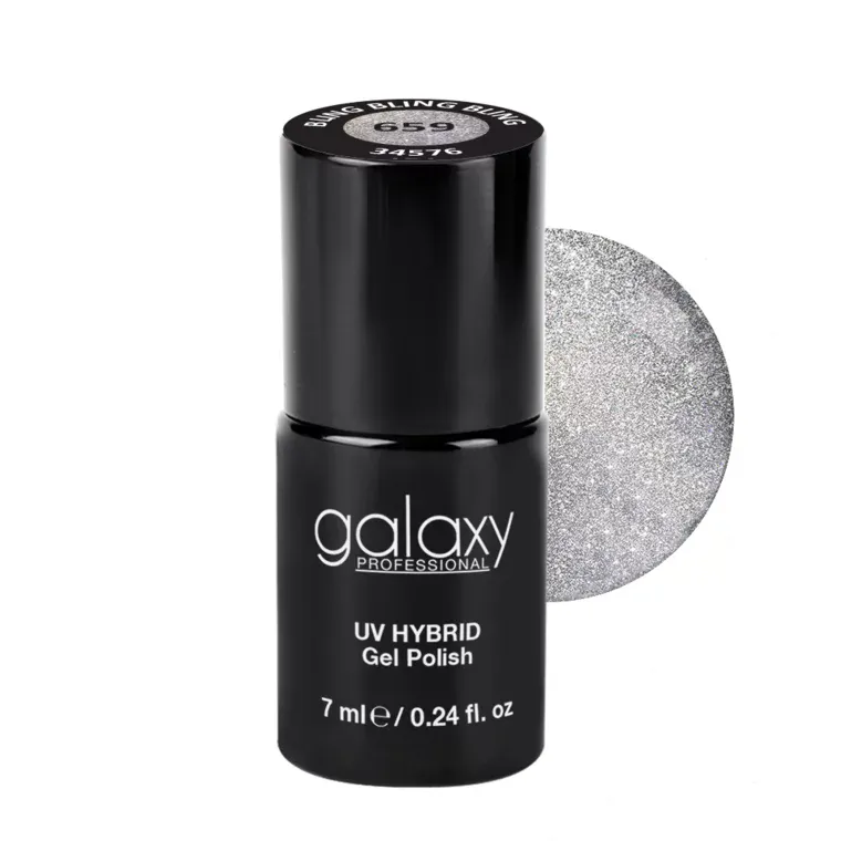 CAT EYE - trajni lak za nokte UV/LED Hybrid 7 ml — Bling Bling Bling S659 — slika 1