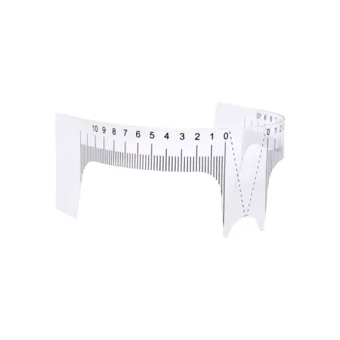 Plastificiran lenjir za konture obrva