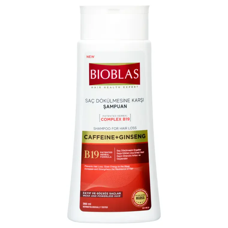 Šampon za prevenciju opadanja kose - kofein i žen-šen 360 ml — slika 1