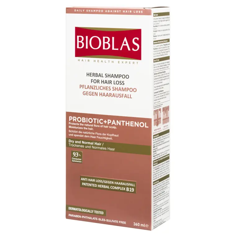 Šampon za prevenciju opadanja kose - probiotik i pantenol 360 ml — slika 3