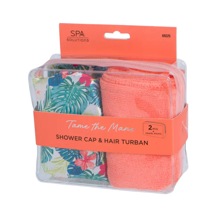 Set kapa za tuširanje i turban Tropical — slika 1