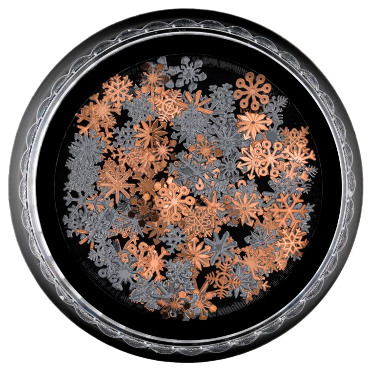 Metalni ukrasi za nokte JS-002 Christmas Snowflake