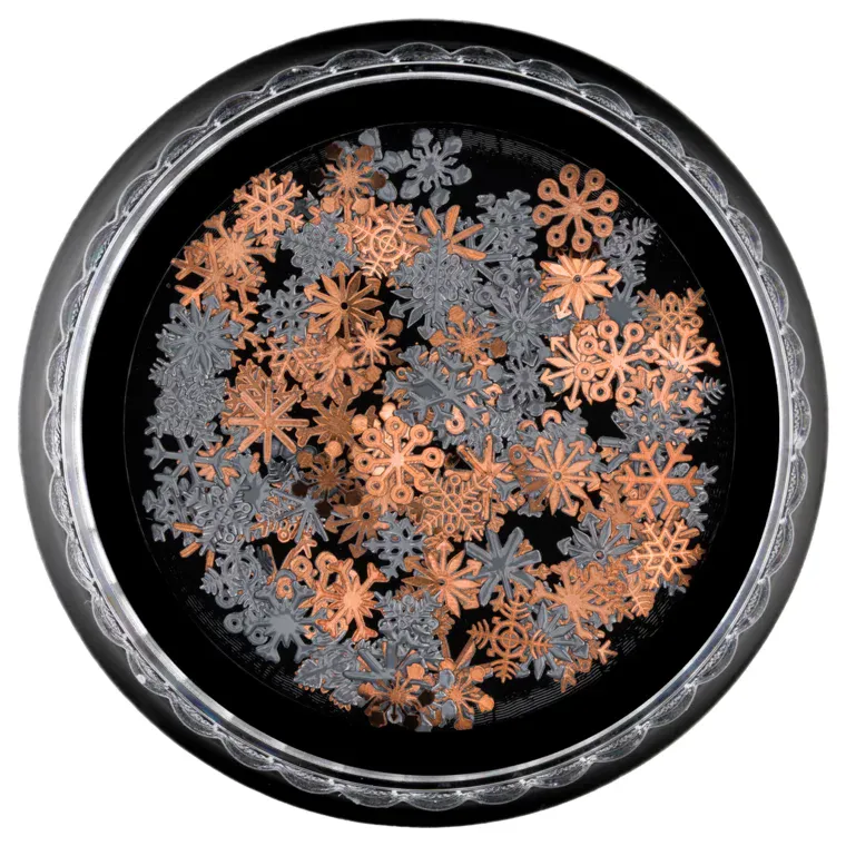 Metalni ukrasi za nokte JS-002 Christmas Snowflake — slika 1