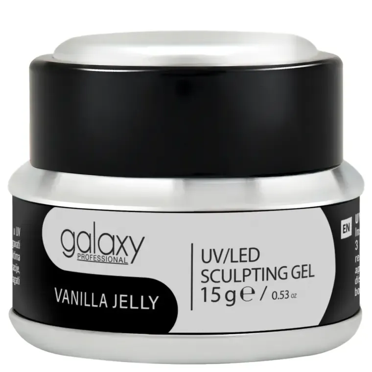 Gradivni gel za nadogradnju noktiju - UV/LED Vanilla Jelly — 15 g — slika 1