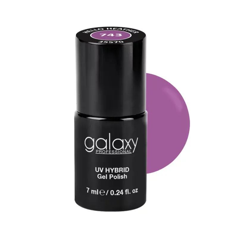 DUSKY PURPLE - trajni lak za nokte UV/LED Hybrid 7 ml — Hello Heather S743 — slika 1