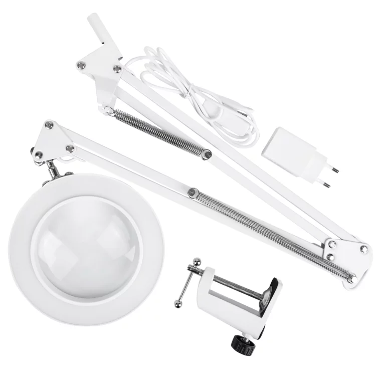 Kozmetička lupa sa LED svetlom FX308 bela — slika 4
