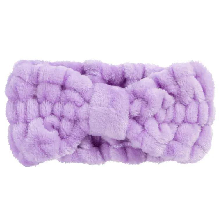 Plišana traka za kosu — Lavanda — slika 1