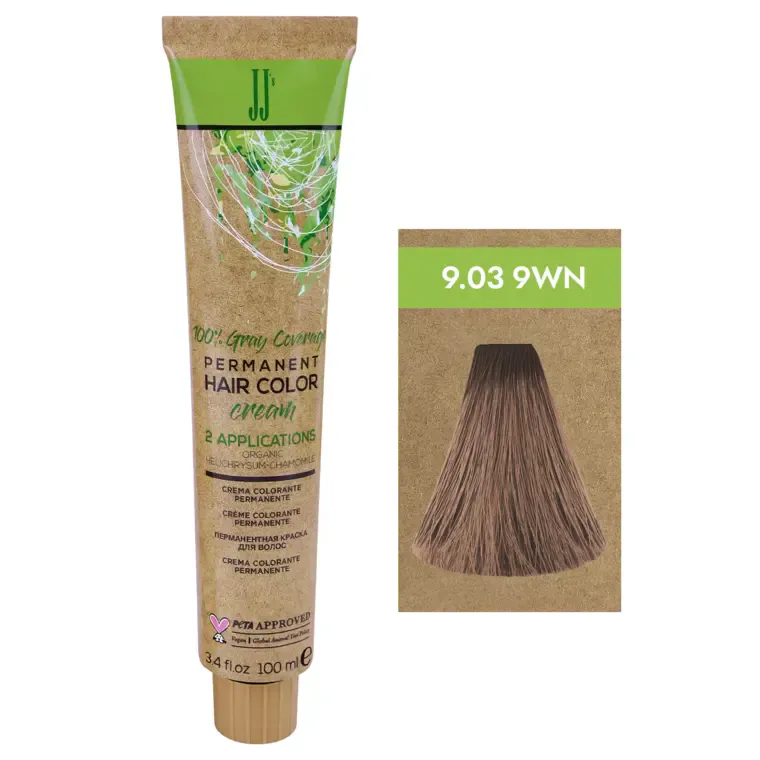 Prirodne tople nijanse - farba za kosu Gray Coverage 100 ml — 9.03-9WN Prirodna topla veoma svetloplava — slika 1