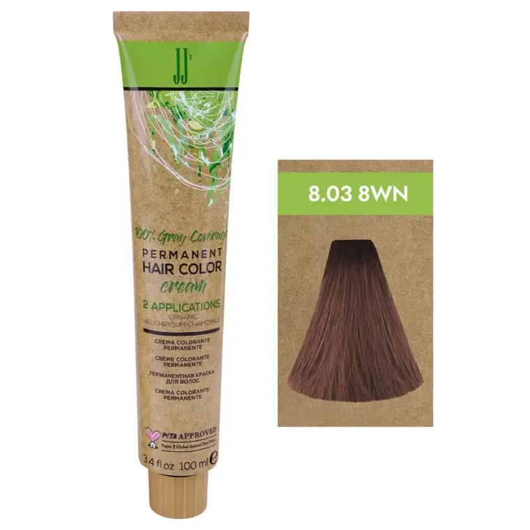 Prirodne tople nijanse - farba za kosu Gray Coverage 100 ml — 8.03-8WN Prirodna topla svetloplava — slika 1