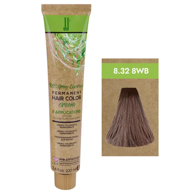 Tople bež nijanse - farba za kosu Gray Coverage 100 ml — 8.32-8WB Bež topla svetloplava — slika 1