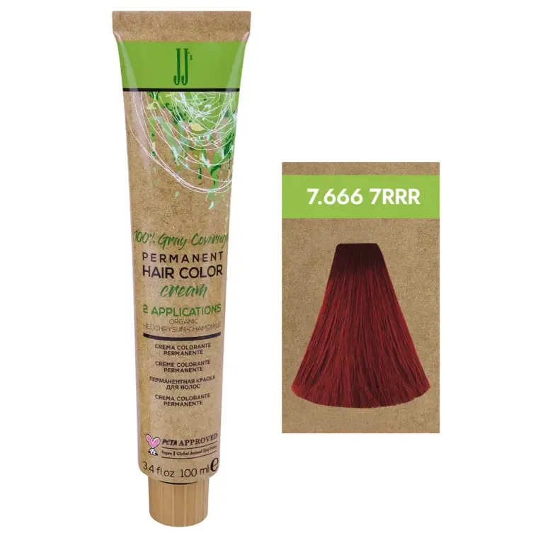 Crvene nijanse - farba za kosu Gray Coverage 100 ml — Ekstra intenzivna crvena srednjeplava 7.666-7RRR — slika 1