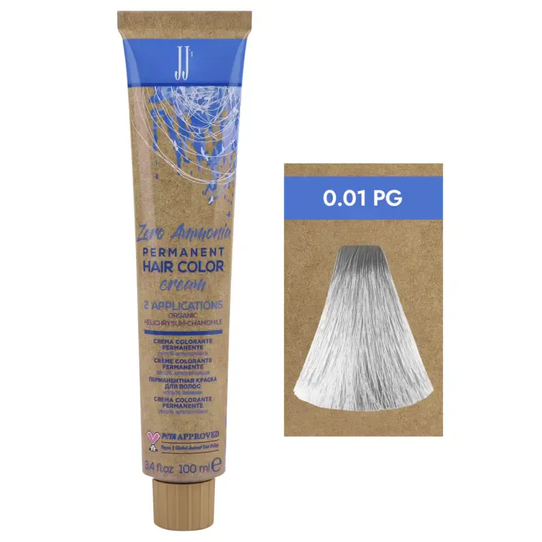 Toner za kosu JJ's Zero Ammonia 100ml — Pastel Grey 0.01 PG — slika 1
