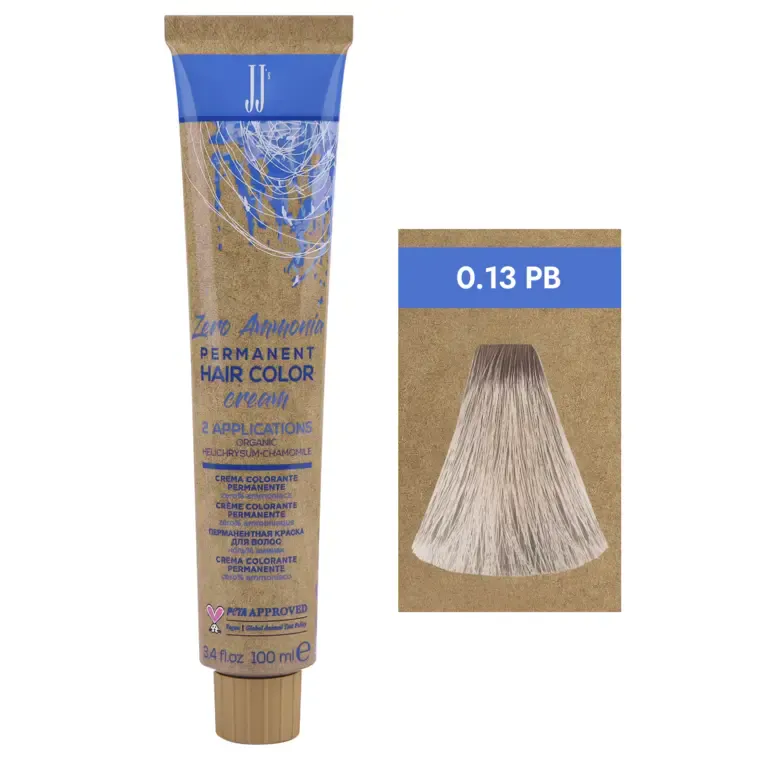 Toner za kosu JJ's Zero Ammonia 100ml — Pastel Blond 0.13 PB — slika 1