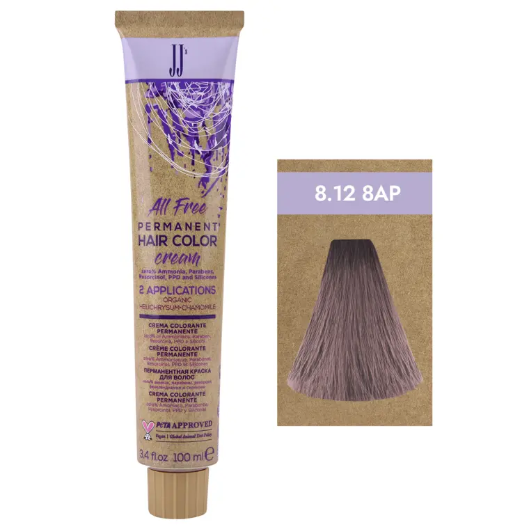Pepeljaste biserne nijanse - farba za kosu All Free 100 ml
