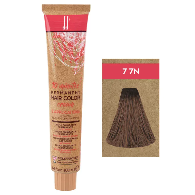 Prirodne nijanse - farba za kosu 10 Minutes 100 ml — Srednja plava 7-7N — slika 1