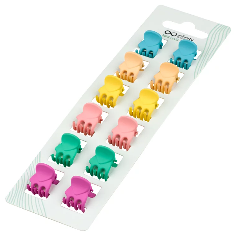 Mini šnale za kosu INFINITY INF197 Pastel 12/1 — slika 3