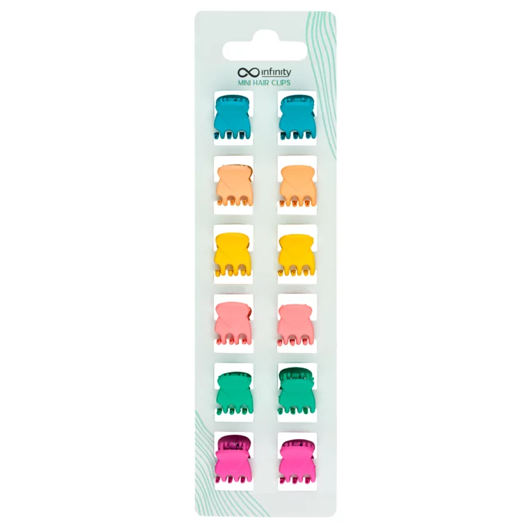 Mini šnale za kosu INFINITY INF197 Pastel 12/1 — slika 1