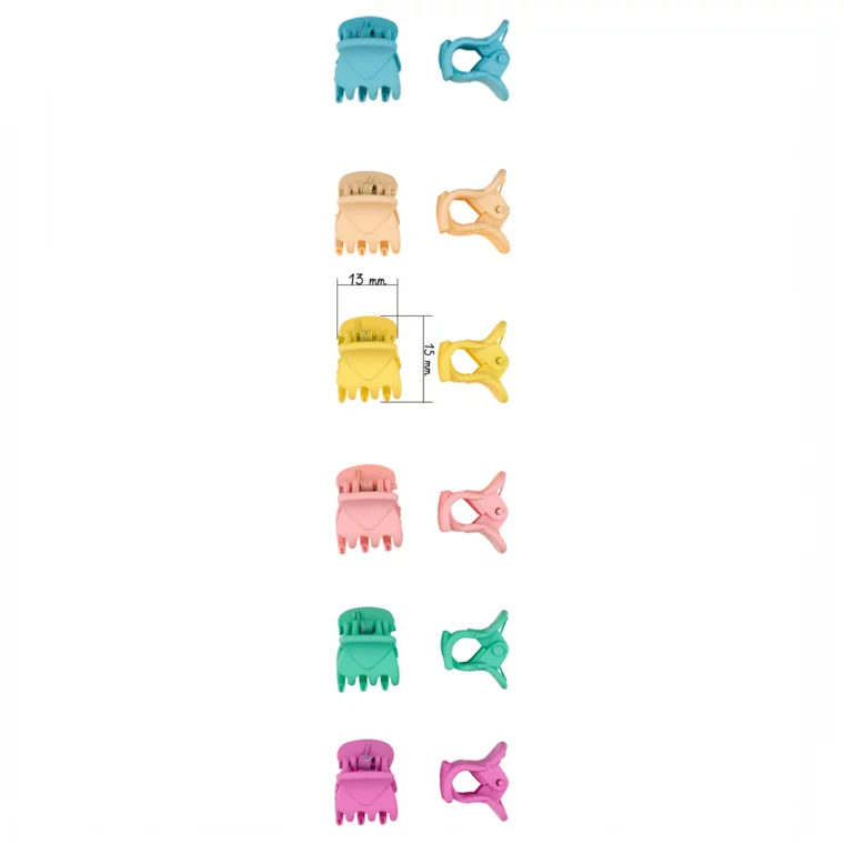 Mini šnale za kosu INFINITY INF197 Pastel 12/1 — slika 2