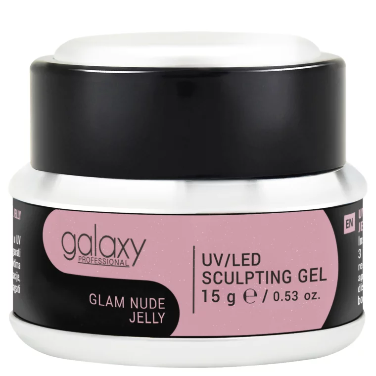 Gradivni kamuflažni gel za nadogradnju noktiju - UV/LED Glam Nude Jelly