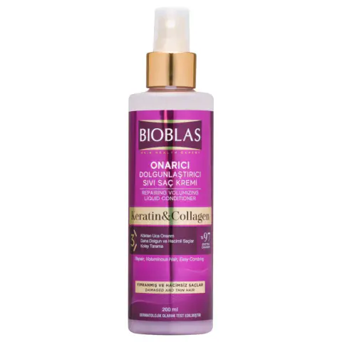 Balzam u spreju za volumen kose - kolagen i keratin 200 ml