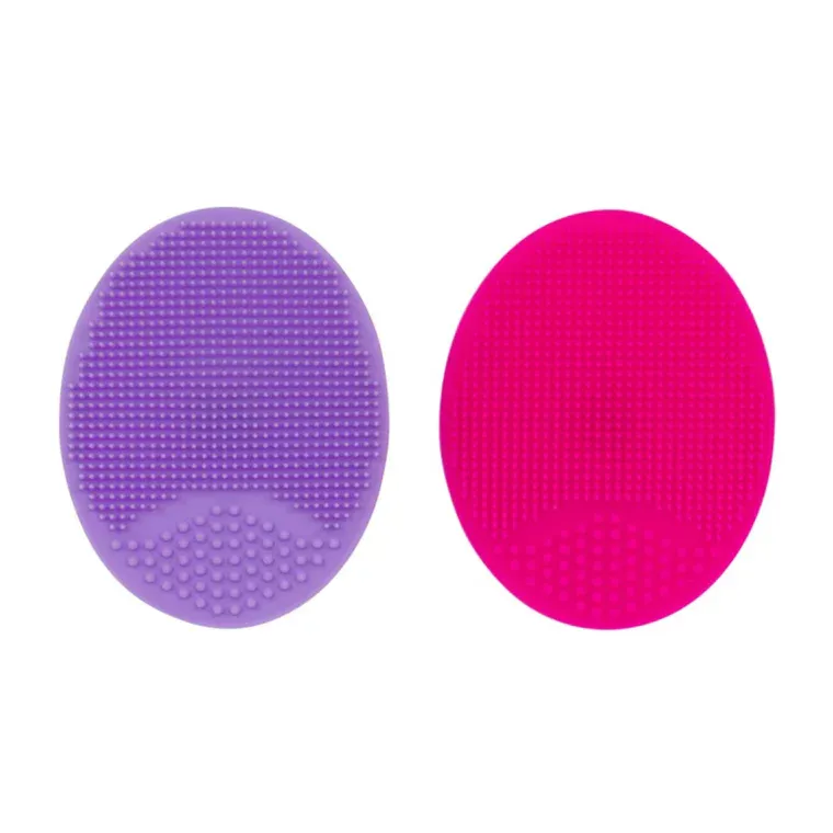 Set silikonskih četki za piling lica - pink i ljubičasta — slika 1