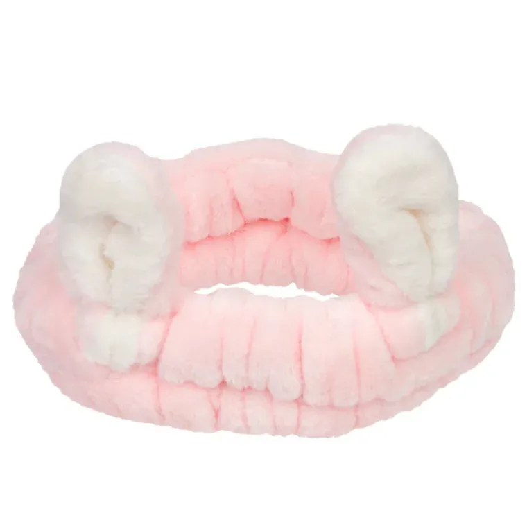 Plišana traka za kosu — Pink Bunny — slika 1